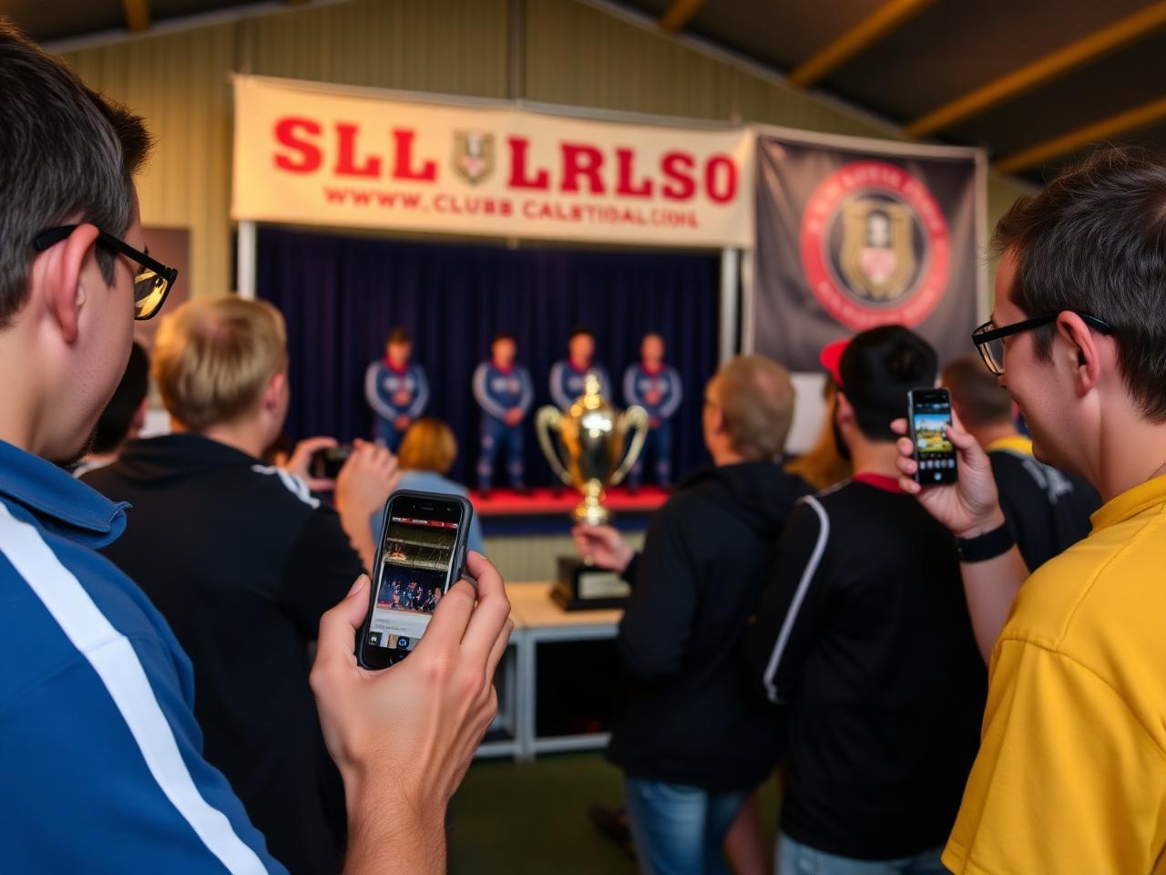 Vereinsmitglieder sammeln gemeinsam Fotos eines Vereinsfestes mit imiji