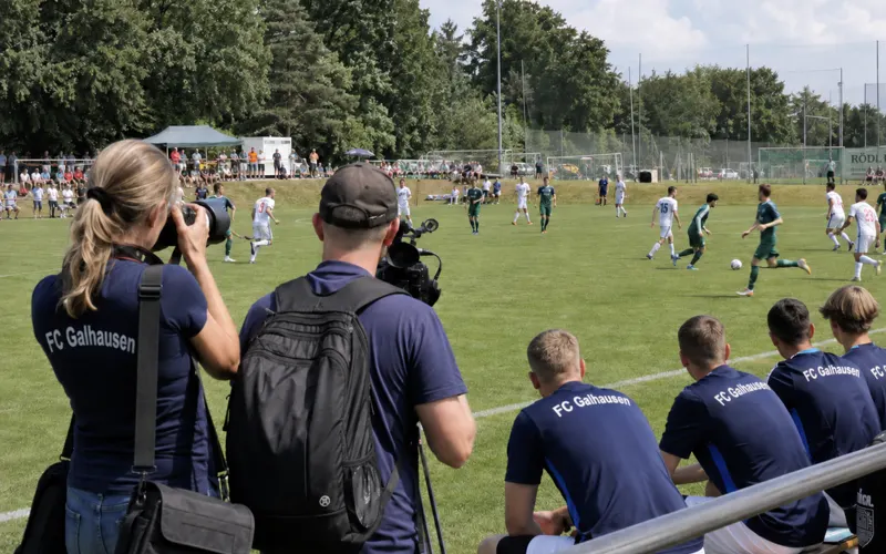 Fußballmannschaft beim Spiel